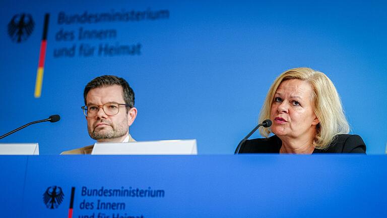 Vorstellung Sicherheitspaket nach dem Anschlag von Solingen       -  Innenministerin Faeser gesprächsbereit über weitere Sicherheitsmaßnahmen.