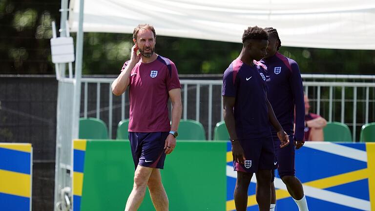 Euro 2024: Training England       -  Englands Trainer Gareth Southgate will mit seiner Mannschaft ins EM-Finale einziehen.