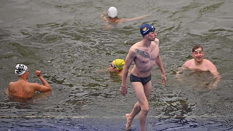 Paris 2024 - Schwimmen       -  Florian Wellbrock hat in der Seine trainiert und getestet.