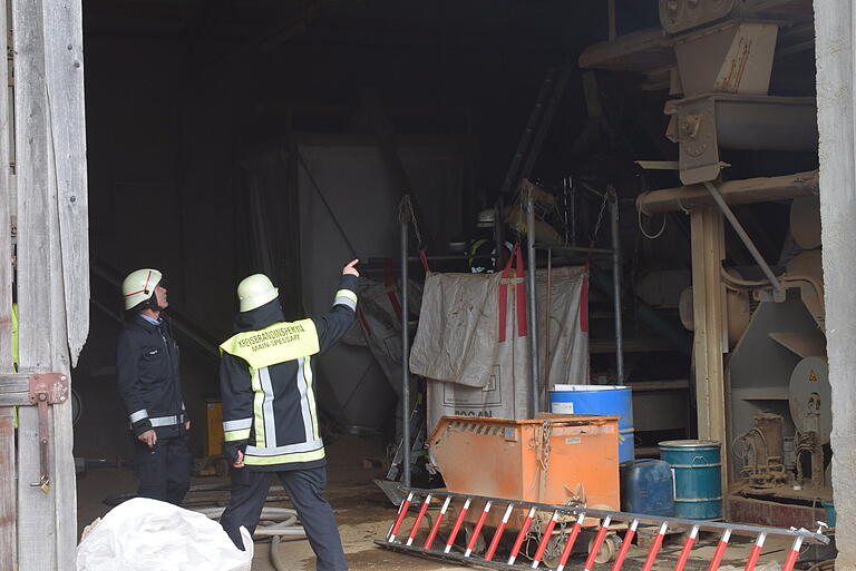 Schwelbrand in der Pelletsanlage im Februar.