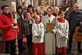 vordere Reihe: Kommunionhelferin und Kirchenschmuck Maria Hochrein, Kommunionhelferin und Mesnerin Beate Kunzmann, Mesnerin Maria Heinisch, Ministrantin Florentine Kohl, Gottesdienstbeauftragte Annette Fröhlich, Ministrant Janne Lutz, Lektor und Gitarrist Andreas Hossmann. Hintere Reihe: Ministrantenarbeit: Susanne Heim, Lektorin Isolde Traub, Lektor Wolfgang Geppert, Chorleiter und Gitarrist Paul Werner, Gestaltung der Osterkerze: Gertrud Then (nicht auf dem Bild).