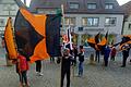 Das Foto zeigt den Bannerzug Kolping.