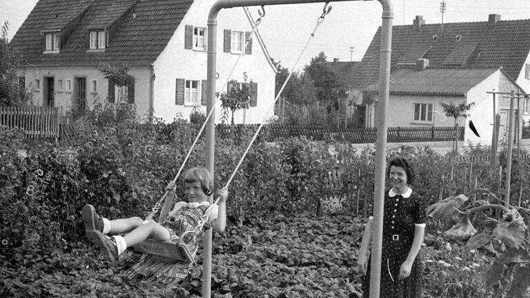 Im Garten vor der Haustür konnten sich auch die Kinder vergnügen.