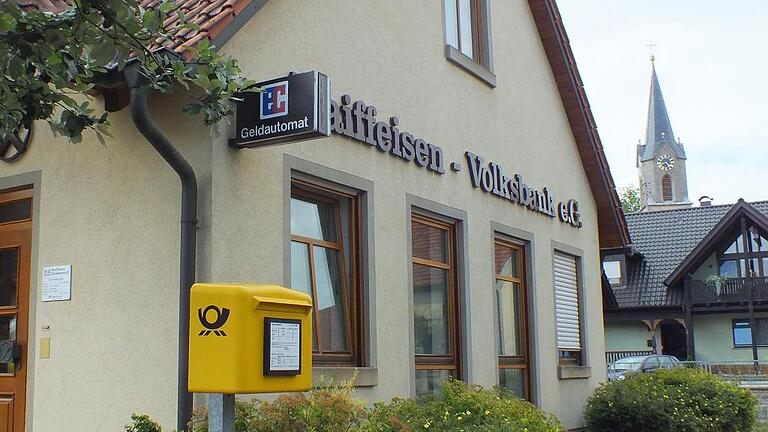 Ab 15. Oktober zu: die Filiale der Raiffeisen-Volksbank in Aidhausen.