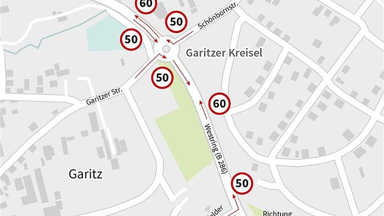 Ein Überblick über die aktuelle Geschwindigkeitsregelung am Garitzer Kreisel. - Ein Überblick über die aktuelle Geschwindigkeitsregelung am Garitzer Kreisel. Ein Überblick über die aktuelle Geschwindigkeitsregelung am Garitzer Kreisel. - Ein Überblick über die aktuelle Geschwindigkeitsregelung am Garitzer Kreisel.