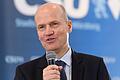 Will die 'Mitte der Gesellschaft' wieder stärker ins Blickfeld nehmen: der Vorsitzende der CDU/CSU-Bundestagsfraktion Ralph Brinkhaus, hier beim Neujahrsempfang der Würzburger CSU am Sonntag.&nbsp;