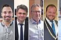 Am 8. März 2026 finden in Bayern Kommunalwahlen statt. Wie wollen es angesichts dessen die Bürgermeister der Rhön-Grabfelder Städte halten? Von links: Michael Werner (Bad Neustadt), Michael Kraus (Mellrichstadt), Thomas Helbling (Bad Königshofen), Steffen Malzer (Ostheim) und Michael Schnupp (Fladungen).