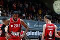 Die Bilder nach den Heimspielen in dieser Saison ähneln sich: Enttäuschung bei den Baskets-Spielern (von links) Cameron Hunt, Xeyrius Williams, Martin Peterka (verdeckt) und Julius Böhmer.