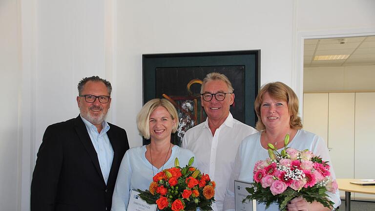 Geschäftsführer Peter Mayr (von links), Patrizia Schlereth, Geschäftsführer Walter Graf und Britta Kaufmann  Foto: Heiko Pfister       -  Geschäftsführer Peter Mayr (von links), Patrizia Schlereth, Geschäftsführer Walter Graf und Britta Kaufmann  Foto: Heiko Pfister