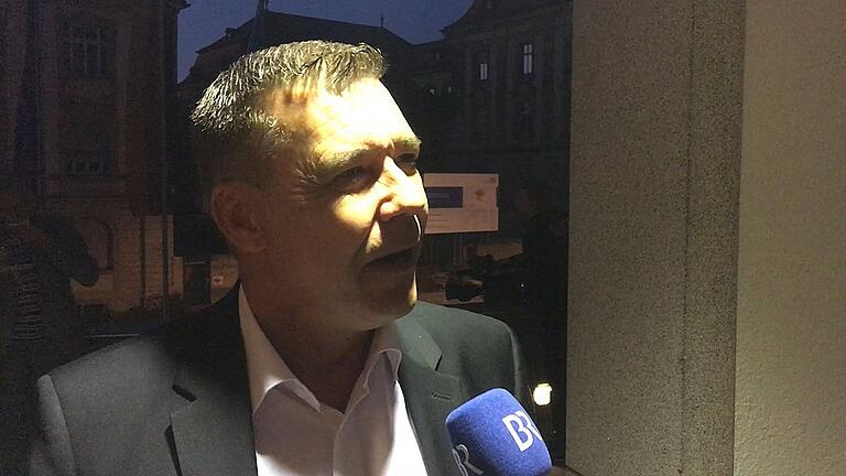 Gefragter Interview-Partner: Richard Graupner von der AfD am Wahlsonntag