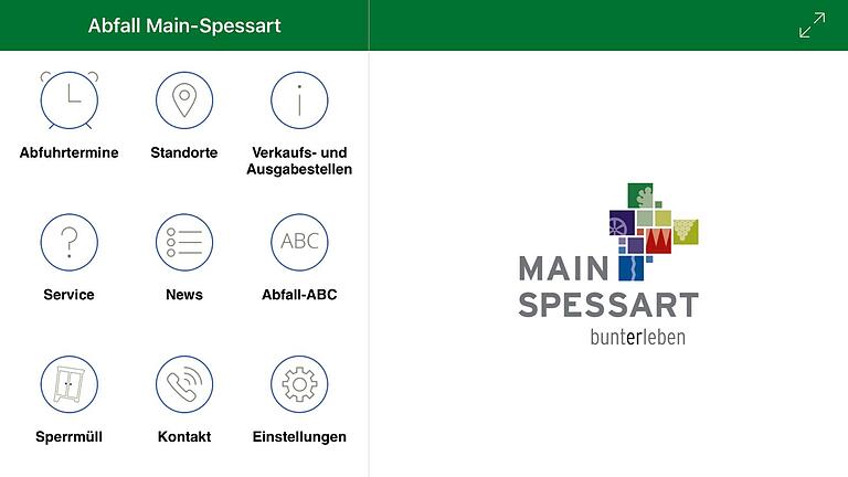 Die neue Abfall-App des Landkreises Main-Spessart.
