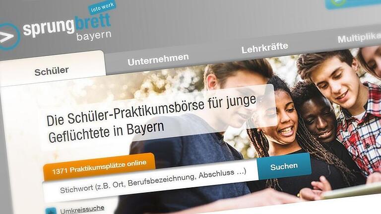 Praktikumsplattform als Sprungbrett für die Integration - Junge Flüchtlinge finden auf der Plattform „sprungbrett into work“ Praktikumsstellen. Praktikumsplattform als Sprungbrett für die Integration - Junge Flüchtlinge finden auf der Plattform „sprungbrett into work“ Praktikumsstellen.
