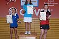 Auf dem Podium: Lena Bregulla (rechts) vom BC Bad Königshofen errang beim bayerischen Ranglistenturnier den Bronzeplatz.