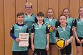 Stolz auf ihre Leistung: die Volleyballerinnen und Volleyballer des Egbert-Gymnasiums.