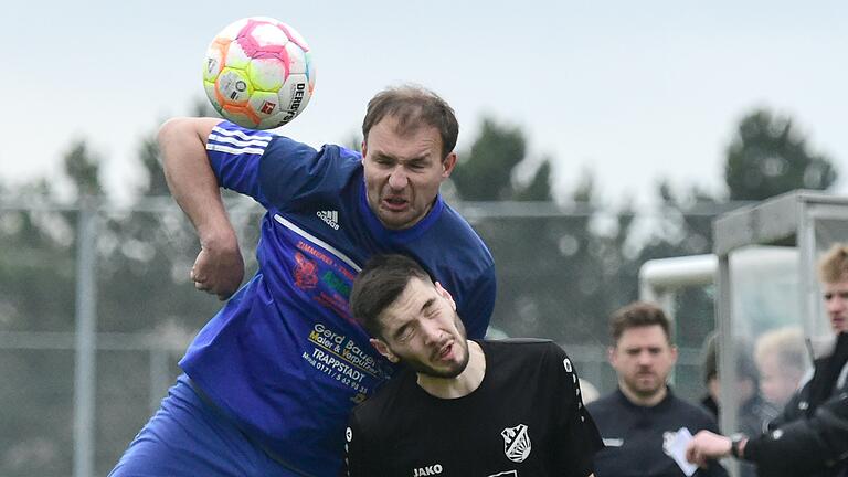 Augen zu und durch: Kirill Samojlov (rechts) und die SG Niederlauer I/Strahlungen II hielten die SG Trappstadt II (Steffen Werner) klar mit 6:0 in Schach.