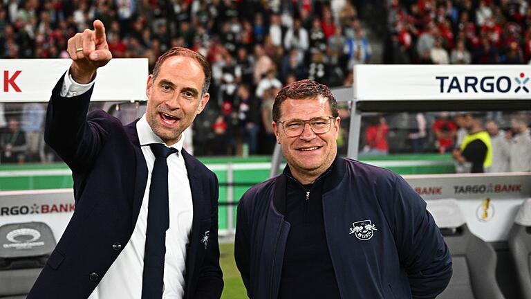 Oliver Mintzlaff und Max Eberl - Einst vereint bei Red Bull Leipzig, wenn auch nur kurz: Oliver Mintzlaff und Max Eberl. Oliver Mintzlaff und Max Eberl - Einst vereint bei Red Bull Leipzig, wenn auch nur kurz: Oliver Mintzlaff und Max Eberl.