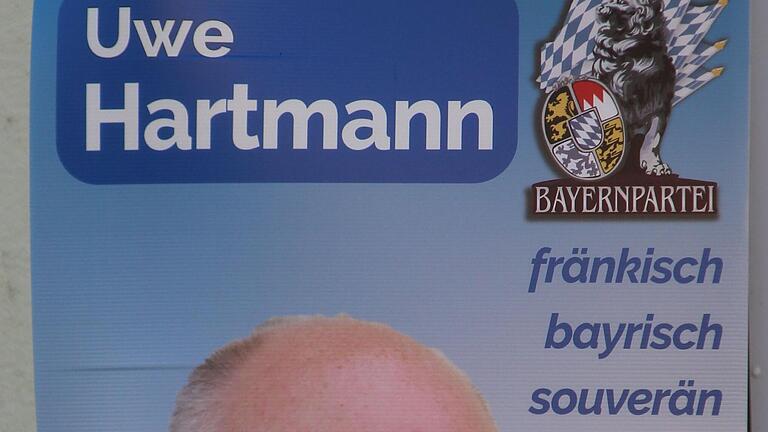 Ein typisches Uwe-Hartmann-Wahlplakat – damit ist es vorbei. Ein typisches Uwe-Hartmann-Wahlplakat – damit ist es vorbei.
