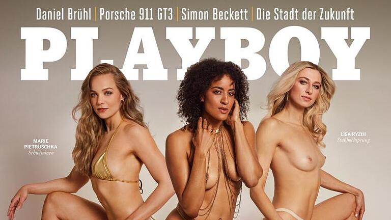 Marie Pietruschka (l-r), Alexandra Ndolo und Lisa Ryzih posieren gemeinsam für den Playboy. Foto: Sacha Höchstetter/Playboy/dpa       -  Marie Pietruschka (l-r), Alexandra Ndolo und Lisa Ryzih posieren gemeinsam für den Playboy.