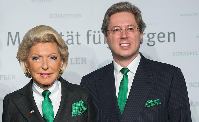 Maria-Elisabeth Schaeffler-Thumann und ihr Sohn Georg Schaeffler vom gleichnamigen Industriekonzern, der in Schweinfurt eine große Niederlassung hat. Maria-Elisabeth Schaeffler-Thumann und ihr Sohn Georg Schaeffler vom gleichnamigen Industriekonzern, der in Schweinfurt eine große Niederlassung hat.