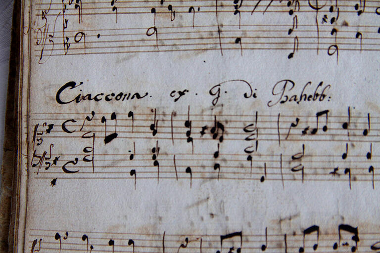 Noch eine Sensation: So sehen die ersten Takte eines bislang unbekannten Stücks von Johann Pachelbel aus. Noch eine Sensation: So sehen die ersten Takte eines bislang unbekannten Stücks von Johann Pachelbel aus.