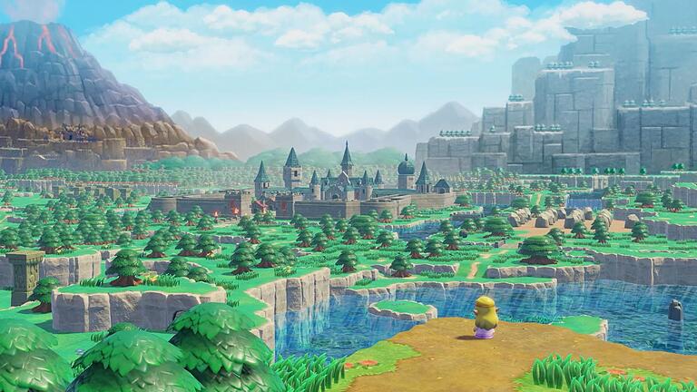 Screenshot aus &bdquo;Zelda: Echoes of Wisdom&rdquo;       -  Ein furchtbarer Riss hat sich aufgetan - und auch Link verschluckt.