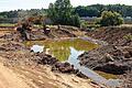 Der bisherige Flusslauf des Mains bei Ebing (Lkr. Bamberg) wird zum Altwasserarm mit aufgeschütteten Inseln umgestaltet.