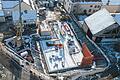 Großprojekt 'Neue Mitte' in Niederwerrn: Hier zwischen Bibliothek, Schule und Seniorenheim entsteht ein neues Ortszentrum. Die Scheune rechts wird zur Energiescheune, einer Außenstelle der Bauhütte Obbach und zum 'Kraftwerk' für das Ensemble. Das Fachwerkhäuschen links wird zum&nbsp; Kolonialwaren-Museum. Hier wird die Sammlung von Käthe und Winfried Maul zu sehen sein.&nbsp;&nbsp;