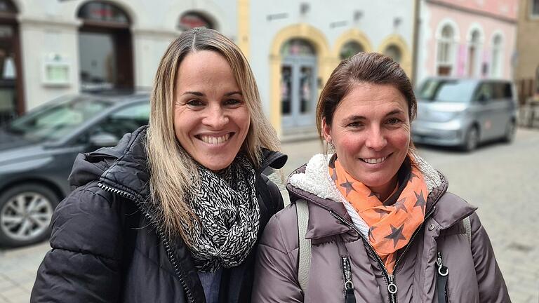 Sandra Senft (41) und Wencke Haupt (44) aus Volkach. Sandra Senft (41) und Wencke Haupt (44) aus Volkach.