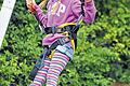 Das Bungee-Trampolin war beliebt.