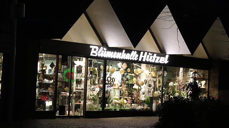 Die Blumenhalle Hutzel in der Lohrer Hauptstraße.