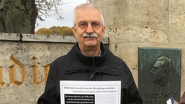 Norbert Lenhard, Mitglied der Initiative gegen das Vergessen, bezieht klar Stellung in der Diskussion um die Nazi-Vergangenheit von Willy Sachs. Norbert Lenhard, Mitglied der Initiative gegen das Vergessen, bezieht klar Stellung in der Diskussion um die Nazi-Vergangenheit von Willy Sachs.