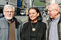 Franz Wohlfart, Monika Vögele und Rudolf Weißmantel (von links) sind in den 50er Jahren in der Kaiserstraße aufgewachsen und leben noch heute dort.