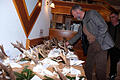 Großes Interesse erzeugten die prämiierten Trophäen.  Foto: Gerd Schaar       -  Großes Interesse erzeugten die prämiierten Trophäen.  Foto: Gerd Schaar