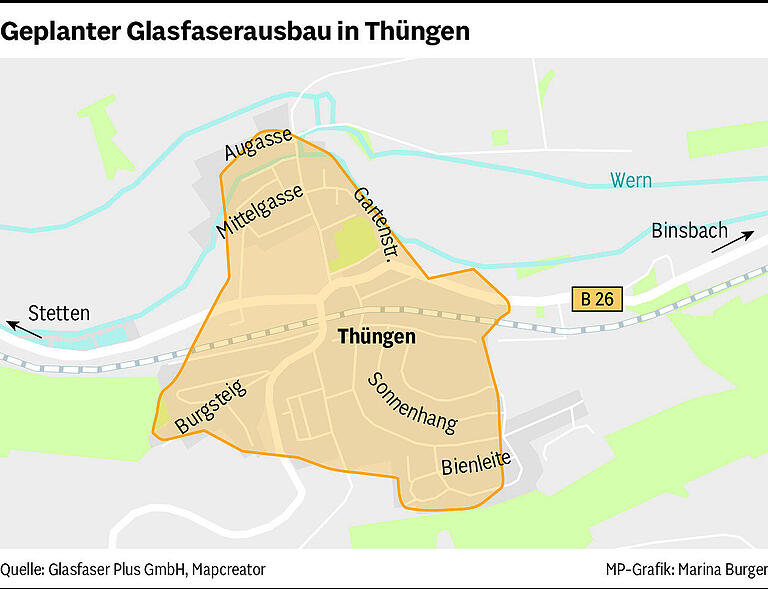 Glasfaserausbau in Thüngen: Über 700 Haushalte bekommen ein schnelleres Netz Glasfaserausbau in Thüngen: Über 700 Haushalte bekommen ein schnelleres Netz