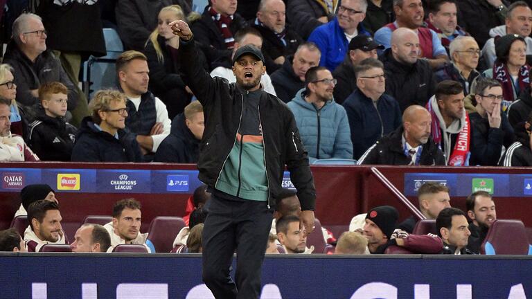 Aston Villa - Bayern München       -  Vincent Kompany fordert eine Reaktion seine Mannschaft in Frankfurt.