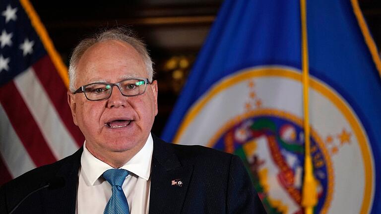 Tim Walz       -  Der Gouverneur von Minnesota, Tim Walz, gilt als möglicher Vizepräsidentenkandidat. (Archivbild)