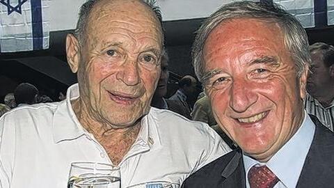 Die beiden Ehrenpräsidenten der Landkreis-Partnerschaft zwischen Tamar und Bad Kissingen: Joske Ereli und Altlandrat Herbert Neder.