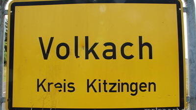 Volkiach - Volkach Ortsschild Symbolbild Volkiach - Volkach Ortsschild Symbolbild