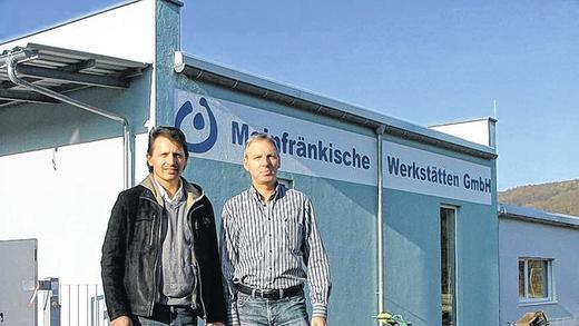 Neu in Wernfeld: Die Mainfränkischen Werkstätten mit dem Wernfelder Leiter Leonhard Merz (rechts) und Gemünden-Chef Andreas Hartmann.