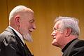 Der Künstler und der Kirchenmann: Markus Lüpertz und Bischof Friedhelm Hofmann.