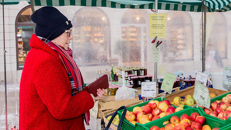Würzburger Marktplatz - Wie läuft das so im Winter?