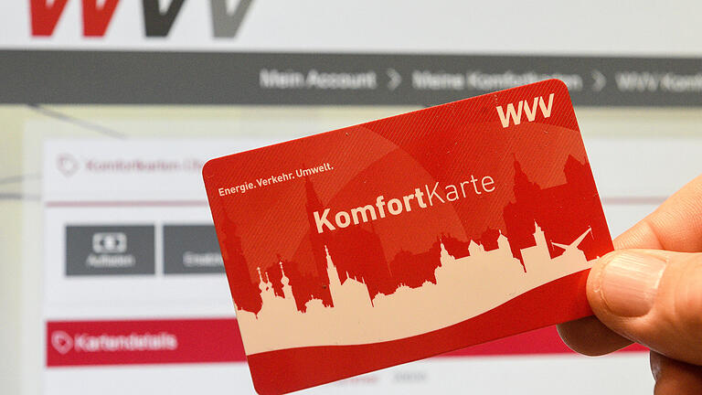 Die neue Komfortkarte der WVV in Würzburg. Über 2000 Mal wurde sie schon bestellt. Die neue Komfortkarte der WVV in Würzburg. Über 2000 Mal wurde sie schon bestellt.