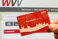 Die neue Komfortkarte der WVV in Würzburg. Über 2000 Mal wurde sie schon bestellt.