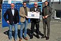 Horst König (Zweiter von rechts, geschäftsführenden Gesellschafter von Wilhelm König MTM) und Prokurist Hermann Schmedding (links) übergaben eine Spende von 50.000 Euro an den&nbsp;Förderverein Bürgerspital Wertheim. Die Spende in Empfang nahmen Klaus Thoma (Bürgermeister von Kreuzwertheim und Vorsitzender des Fördervereins) und Wertheims Oberbürgermeister Markus&nbsp;Herrera Torrez.