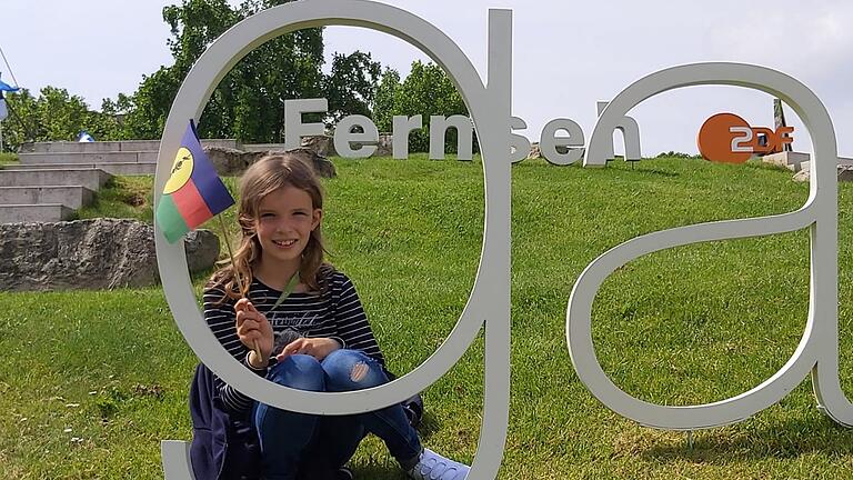 Leni Mergler auf dem Mainzer Lerchenberg beim ZDF-Fernsehgarten