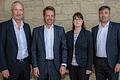 Die Führung der VR-MainBank: (von links) Klaus Henneberger, Thomas Endres, Jutta Ackermann und Franz-Josef Hartlieb. Henneberger wird zum Jahresende ausscheiden.