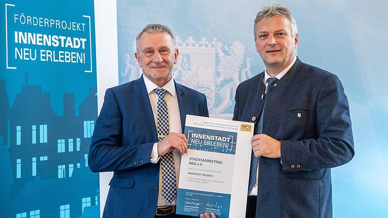 Horst Mikliss (links) und Staatssekretär Roland Weigert Horst Mikliss (links) und Staatssekretär Roland Weigert