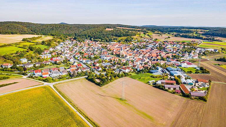 Die Gemeinde Stettfeld – hier von oben zu sehen – ist Teil der Verwaltungsgemeinschaft Ebelsbach.