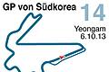 GP von Südkorea       -  Der Große Preis von Südkorea wird auf dem Korea International Circuit ausgefahren.