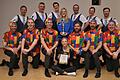 Die Männertanzgruppe „Hasekühle“ ist baden-württembergischer Landesmeister.